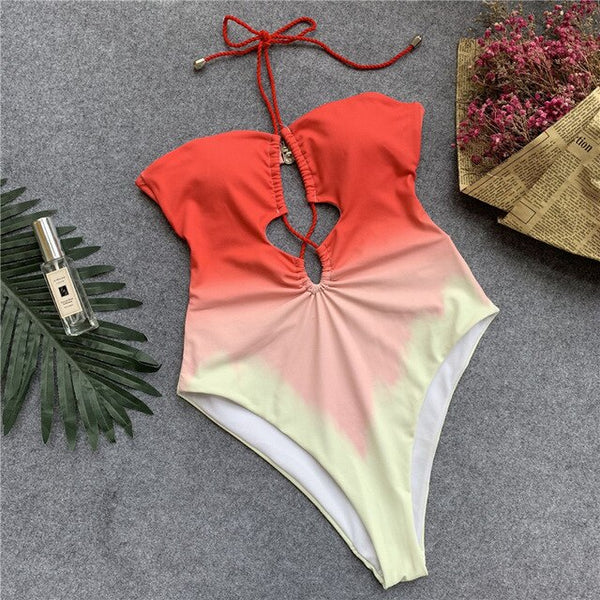 Gradient One Piece Swimsuit